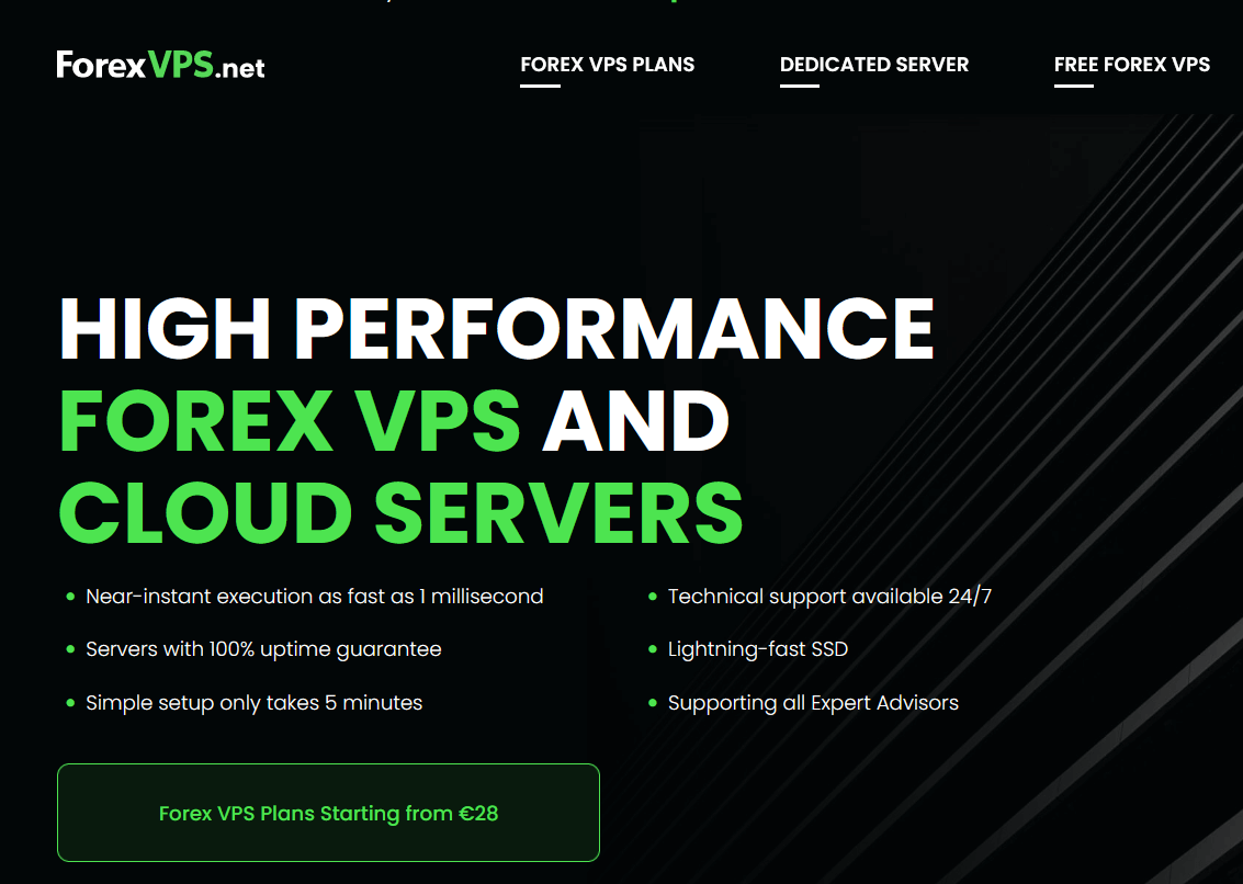 Dettagli sul portale ForexVPS.net, una piattaforma di ThinkHuge